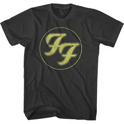 Obrázek produktu pro Foo Fighters Gold FF Logo Charcoal Grey M Tričko