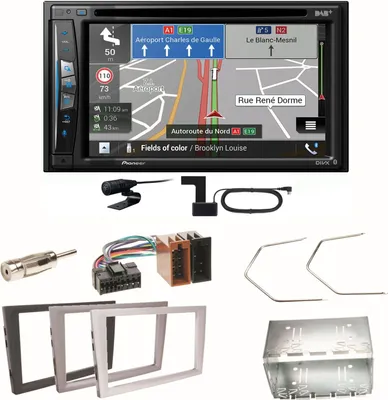Produktbild von Pioneer AVIC-Z730DAB Navigation Einbauset für Opel Vectra C Signum Corsa Combo