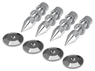 Image de Support pour casque, 4 isolateurs en cuivre pour enceintes hi-fi