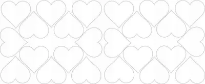 Obrázok produktu pre Valentínske srdiečkové nálepky, 7 cm, 24 kusov, lesklé biele