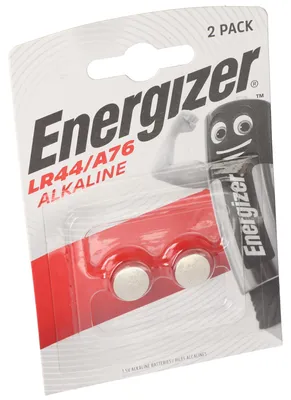Zdjęcie produktu dla Ogniwa guzikowe Energizer LR44 2-pack V13GA, A76, 82, LR1154, 357A 2-pack