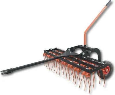 Produktbild von Vertikutierer Rasenstriegel Entmooser Rasenlüfter 120cm PROFI 58 Federzinken