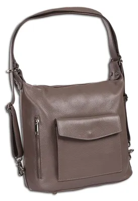 Produktbild von Toscanto Handbags Schultertasche, Cityrucksack grau Leder ORT103RK2