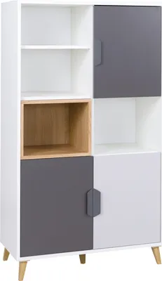Produktbild von Furniture24 Schrank Joker 06 Kommode Highboard Hochschrank mit 3 Türen