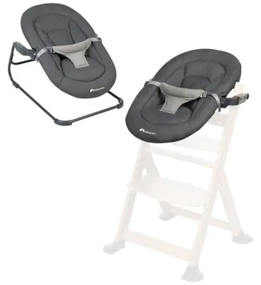 Immagine prodotto di Bebeconfort Timba Baby, sdraietta 2 in 1, 0-6 mesi, set neonato per seggiolone Timba Baby, 2 posizioni reclinabili, imbracatura a 3 punti, Grafite colorato