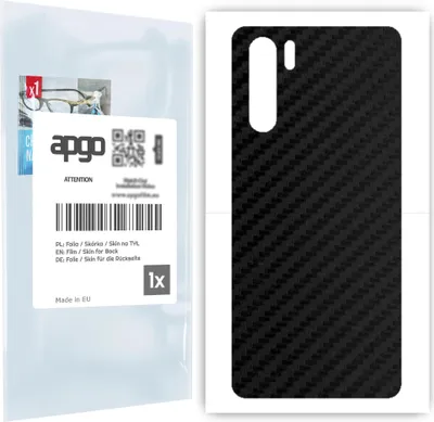 Produktbild von apgo Rückseite Schutzfolie für Oppo Reno3 -  Hinten Schutzfolie Carbon, Rückseite Folie schützt vor Kratzern und Fingerabdrücken