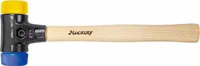 Immagine prodotto di Martello Wiha di sicurezza a faccia morbida/semidura con manico in legno di hickory, testa rotonda (26653) 30 mm