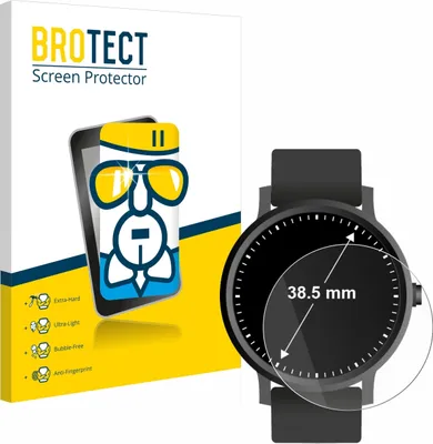 Produktbild von BROTECT Schutzglas für Armbanduhren (Kreisrund, ø: 38.5 mm) Schutzfolie Panzer Folie Glas Display Schutz klar