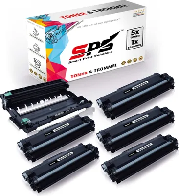 Produktbild von 5X TN2420 Toner Schwarz + 1x DR2400 Trommel kompatibel für Brother HL-L2350DW Brother DR2400 Brother TN2420 HL-L2310 HL-L2310D HL-L2350 HL-L2350DW HL-L2370 HL-L2370DN HL-L2375 HL-L2375DW