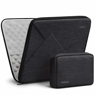 Produktbild von Inateck Eva Stoßfeste Laptoptasche für 14 MacBook Pro Pro/Max 2026-2021, M6/A3426, A3427, M5/A3434, M4/A3401,A3185,A3112, M3/M2/M1, Superstarke