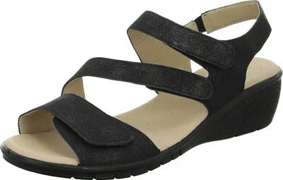 Produktbild von Sandalette mit Mehrweite ab 30mm Sohlenhöhe R12-S02903-BK