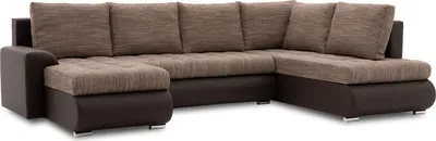 Produktbild von Ecksofa TOKIO II PRO mit Schlaffunktion - U-förmig -Bettkästen. STOFF LAWA 02 + REAL 66 Rechts (muster2)