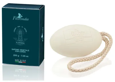 Produktbild von Florinda Pflanzenseife mit Kordel 200g