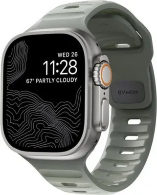 Zdjęcie produktu dla Nomad Sport Band, Band, Smartwatch, Szary, Apple, Ultra / 46mm, Guma