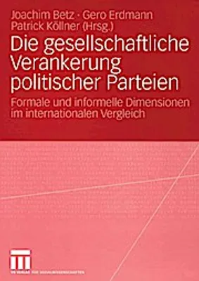 Obrázok produktu pre Die gesellschaftliche Verankerung politischer Parteien