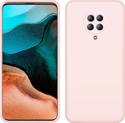 Image de Etui Redmi K30 Pro, étui de protection en silicone liquide résistant aux chocs et aux rayures pour Xiaomi Redmi K30 Pro Rose