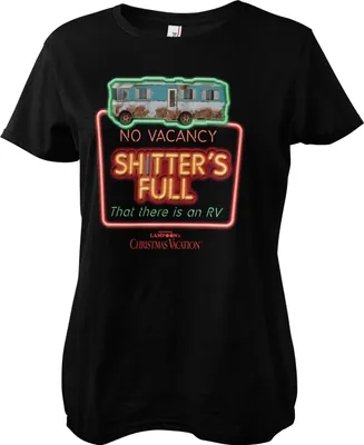 Produktbild von No Vacancy - Shitter's Full Girly Tee - Large - Black