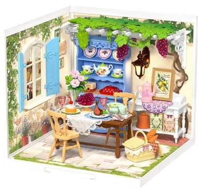 Produktbild von ROBOTIME Midsummer Dream Yard, DIY-Miniaturhaus, Junge/Mädchen, 14 Jahr(e), Erwachsene/Kinder, Mehrfarbig, Kunststoff