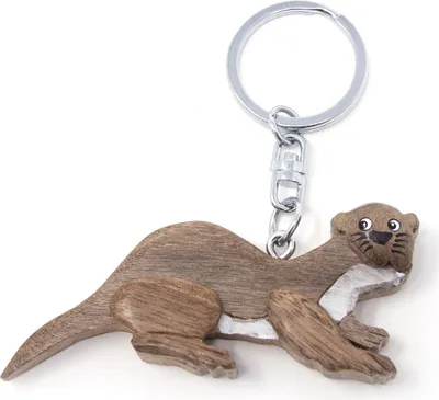 Produktbild von Schlüsselanhänger aus Holz - Otter
