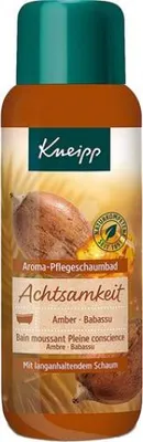 Produktbild von Kneipp Schaumbad ACHTSAMKEIT 400ml Amber-Extrakt Babassu-Öl Bernstein Holz sanft