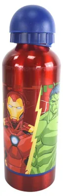 Produktbild von Aluminium Flasche für Kinder 530 ml Isoflasche mit Kappe Kinderflasche
