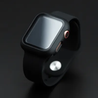 Produktbild von PRECORN Smartwatch-Armband Silikon Schwarz 38mm 40mm 41mm für Apple Watch Serie 1-8 & SE, inkl. Schutzhülle, Ersatzarmband, Sport & Outdoor