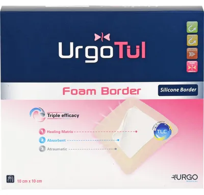 Zdjęcie produktu dla Urgotül Bandaż piankowy 10x10 cm 10 szt