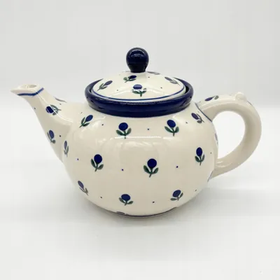 Produktbild von Teekanne Bunzlauer Keramik Teekanne mit Sieb Handgemalt Handgemacht