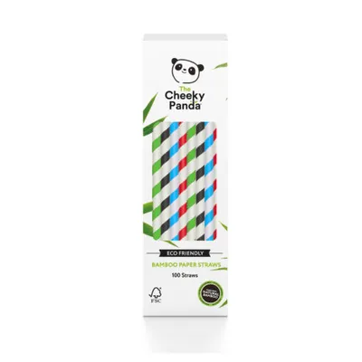 Obrázok produktu pre Cheeky Panda Organické bambusové slamky, mix farieb, 100 ks