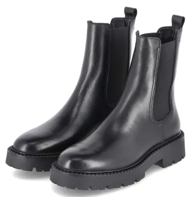 Produktbild von Tamaris Damen Chelsea Boots Schwarz Leder & Textil Größe: 40