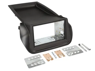 Image de Adaptateur de façade 2-DIN pour Peugeot / Fiat noir