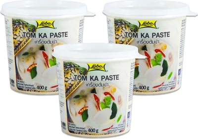 Produktbild von [ 3x 400g ] LOBO Tom Ka Würzpaste Thai Style / Tom Kha Paste / Gewürzpaste