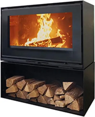 Immagine prodotto di Stufa a legna in ghisa nera da 10 kw Godin 411203PEINTANTHRACITE