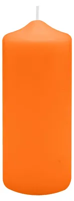 Produktbild von Spitzkopf Stumpen Kerzen Mandarin Orange 25 x Ø 6 cm, 8 Stück