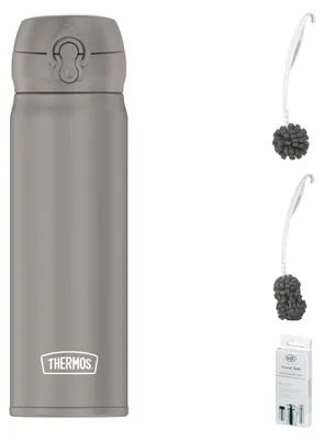 Zdjęcie produktu dla THERMOS ULTRALIGHT BOTTLE 0,50 l Trinkflasche – Vorteilsset mit Reinigungsbürste CLEAN FIX 30 cm
