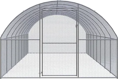 Immagine prodotto di vidaXL Pollaio da esterno 3x8x2 m Acciaio zincato
