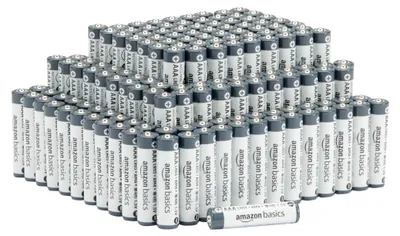 Image de Amazon Basics Piles alcalines AAA industrielles - 150 pièces, performances longue durée