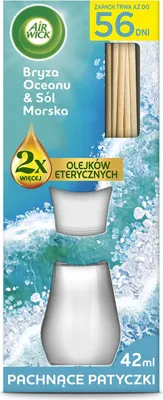 Zdjęcie produktu dla Air Wick Odświeżacz Powietrza Patyczki Bryza Morska 42 ml