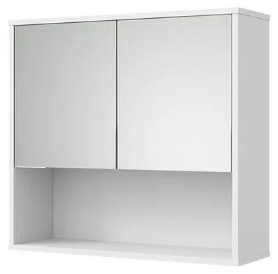 Immagine prodotto di Specchio contenitore bagno Vicco Eliza Ondulazione bianca 70 x 65 cm, Model 57931