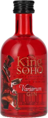 Image de The King of Soho Variorum Gin Strawberry Edition 37,5% Vol. 0,05l