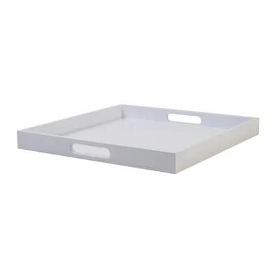 Produktbild von Gift Company Tablett Spa M, quadratisch, Serviertablett, Dekotablett, MDF, Weiß, 40 x 40 cm, 77851