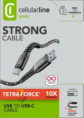 Obrázok produktu pre Cellularline 8018080312663, 2 m, USB A, Čierna