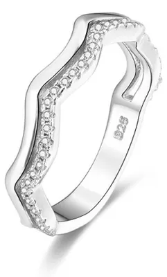 Produktbild von Silberner Ring mit Zirkonen AGG328 - Kreislauf: 54 mm
