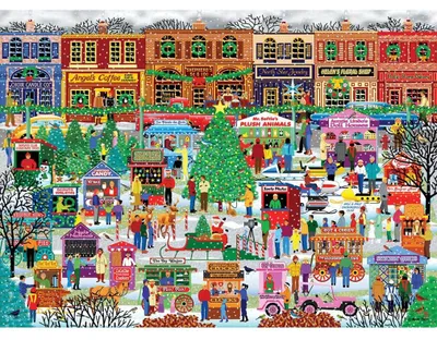 Produktbild von EUROGRAPHICS Puzzle Nachtmarkt im Zentrum XL 500 dlks