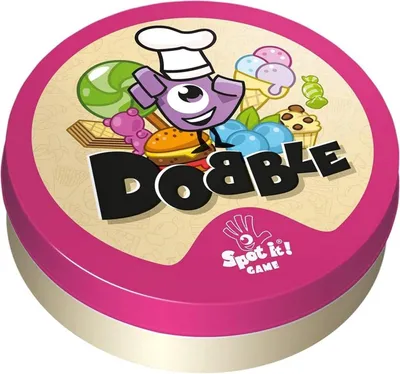 Productafbeelding van Asmodee DOBBLE GOURMANDISE, blisterverpakking, milieuvriendelijk, geschikt voor kinderen vanaf 6 jaar, 15 stuks...