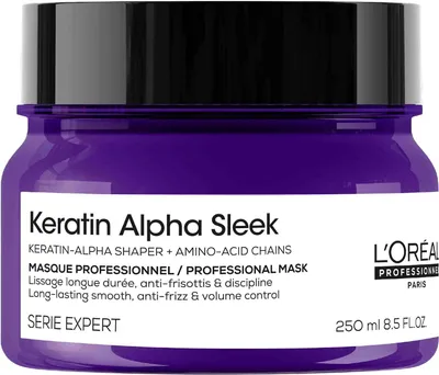 Produktbild von L'Oréal Professionnel Keratin Alpha Sleek Maske 250 ml