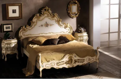 Produktbild von Schlafzimmer komplett Set weiß Bett, 2x Nachttische Schlafzimmer Möbel Holz Neu