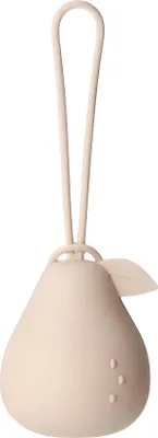 Produktbild von Zayno® Schnullerhalter "Nashi" in Beige | Hygienisch, Schnulleraufbewahrung, Geschenk für Baby, Taufe, Geburt, Orange, Schnullerbox aus Silikon