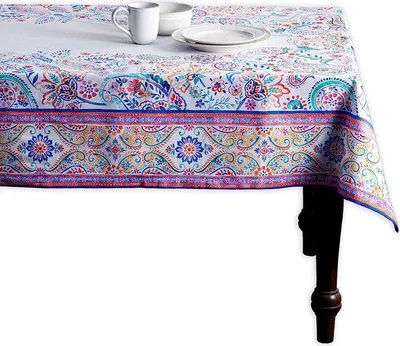 Produktbild von Rechteckiges Tischtuch 100% Baumwolle 140x180cm Sommer Dekor