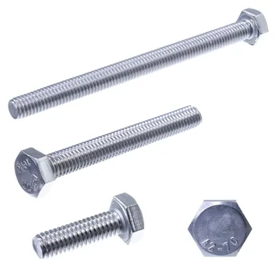 Produktbild von SECCARO Sechskantschraube M8 x 25 mm, Edelstahl V2A VA A2, DIN 933 / ISO 4017, Außensechskant, 20 Stück